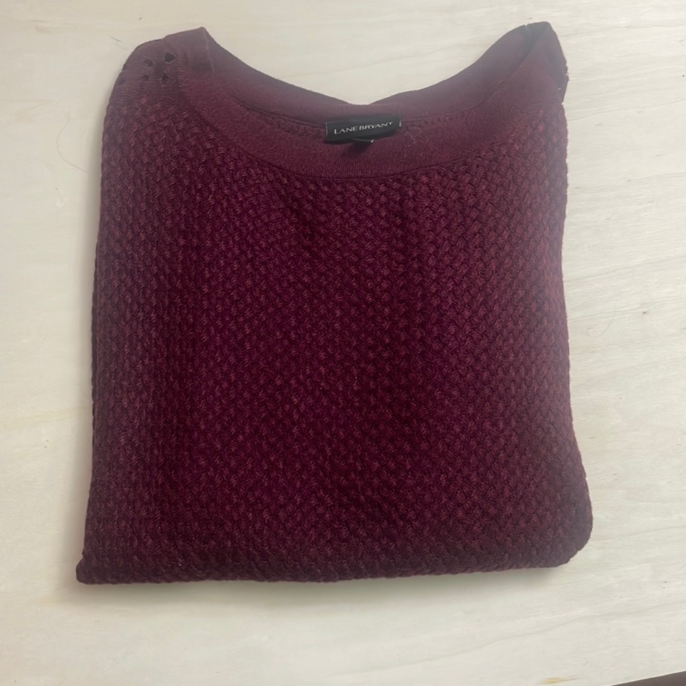 New purple Lane Bryant light sweater/blouse